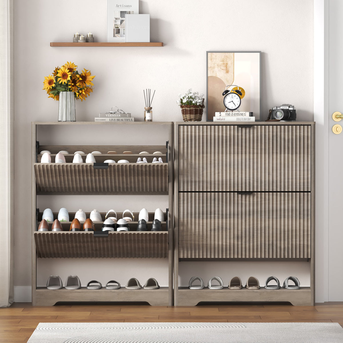 Linea 2-Door Shoes Cabinet