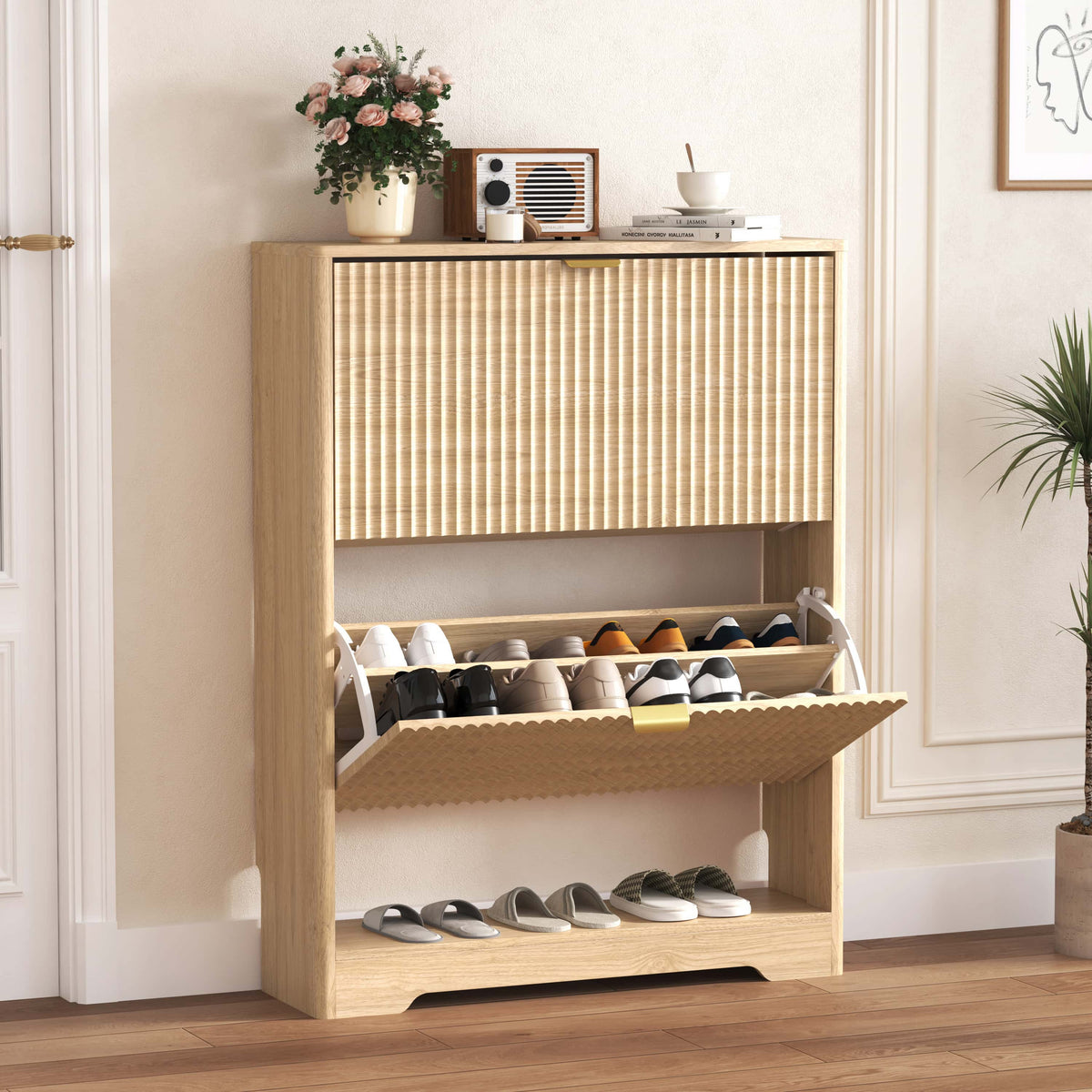 Linea 2-Door Shoes Cabinet