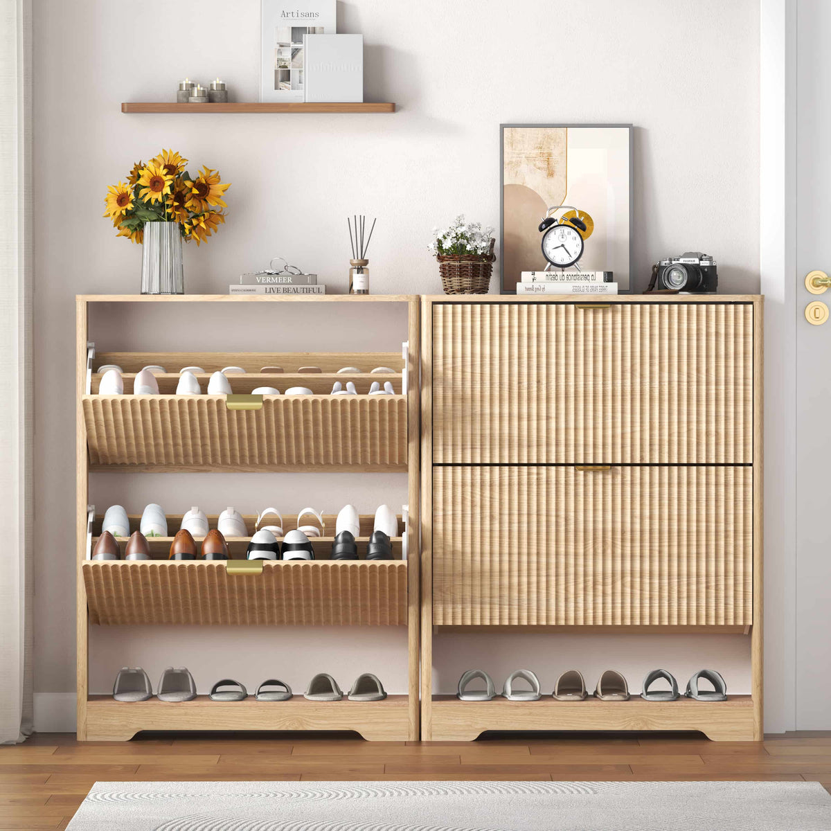 Linea 2-Door Shoes Cabinet