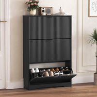 Linea Storage Cabinet with 3 Flip Drawers