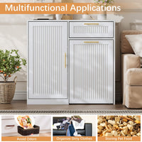 Linear 13 Gallons Pull Out Trash Can Cabinet with Storage