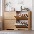 Linea Shoe Cabinet with 4 Flip Drawers