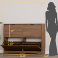 Linea Shoe Cabinet with 4 Flip Drawers