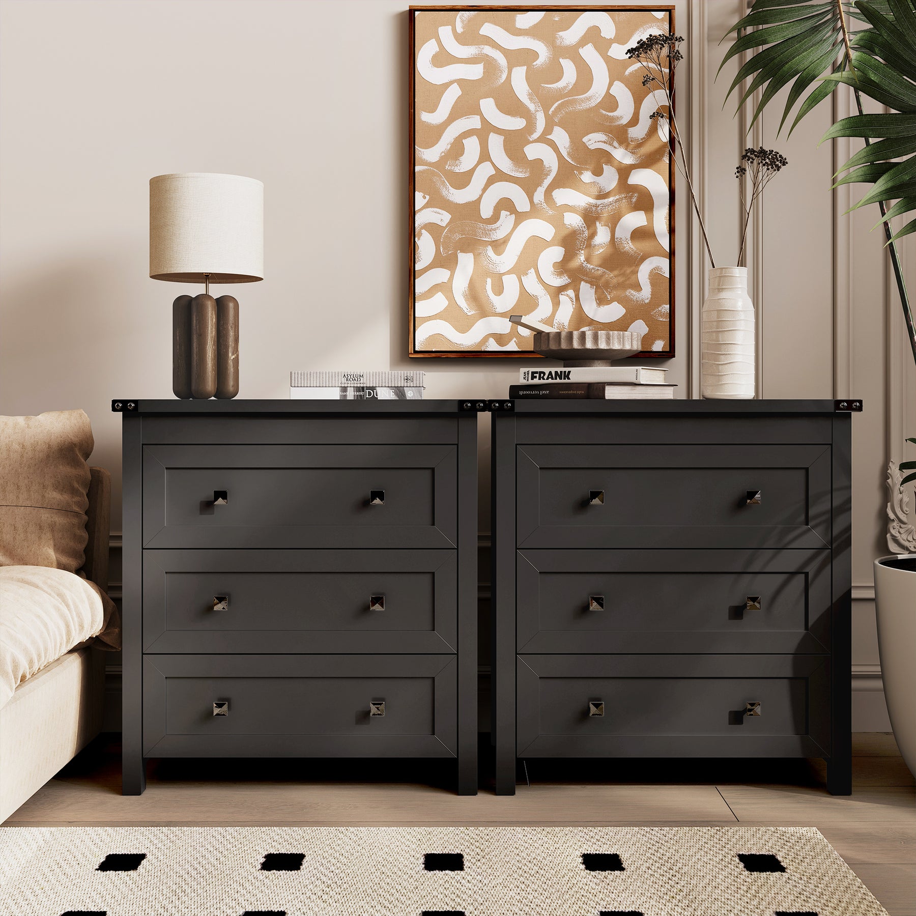 Sierra White 4-Drawer Dresser | Modern Farmhouse Accent Chest-White - main product image5