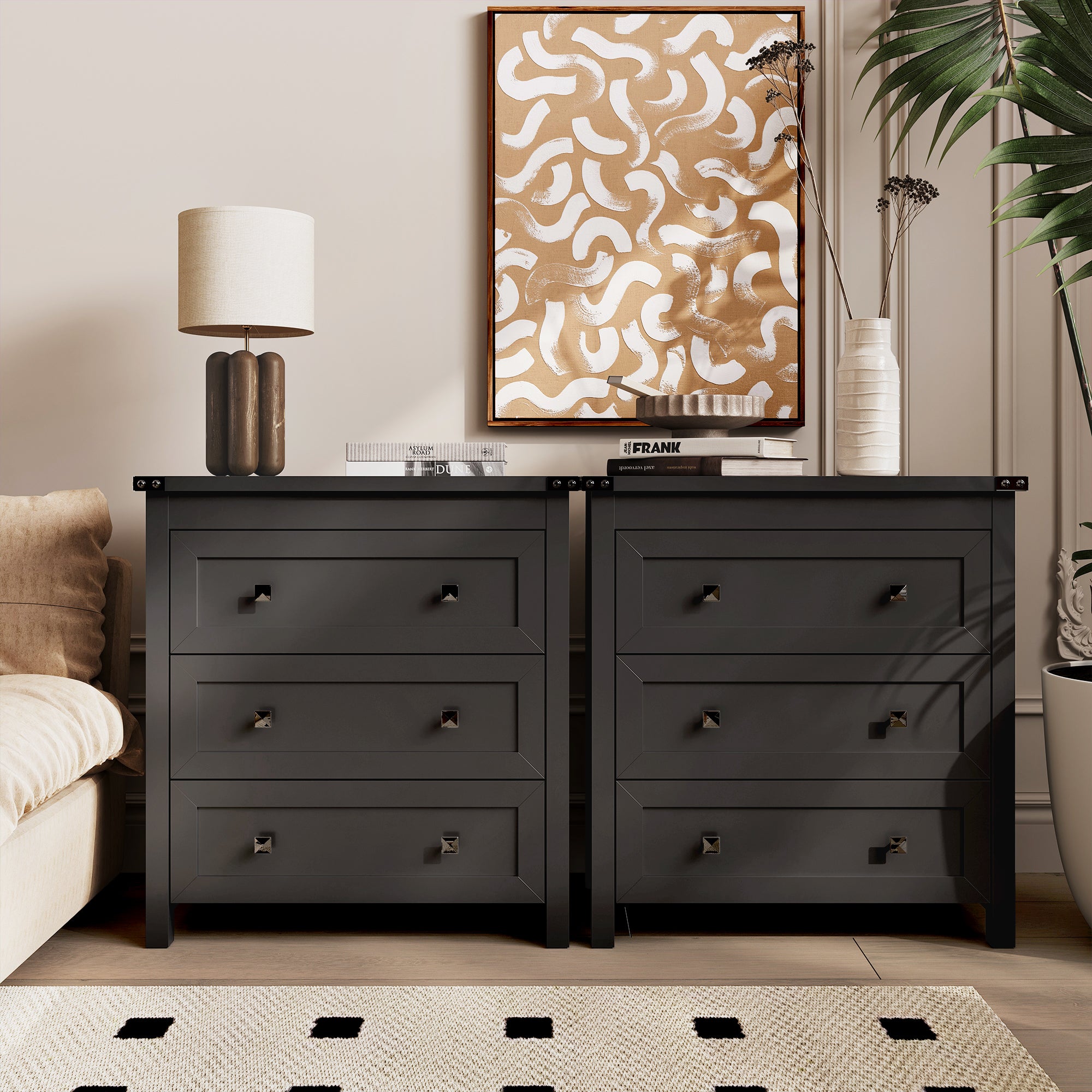 Sierra White 4-Drawer Dresser | Modern Farmhouse Accent Chest-White - main product image5