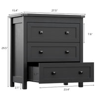 Sierra White 4-Drawer Dresser | Modern Farmhouse Accent Chest-White - main product image4