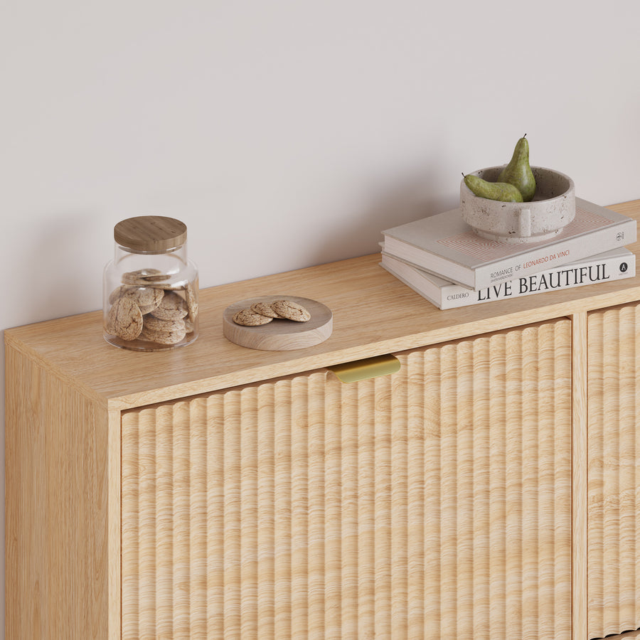 Linea Shoe Cabinet with 4 Flip Drawers