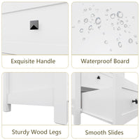 Sierra White 4-Drawer Dresser | Modern Farmhouse Accent Chest-White - main product image5