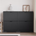 Linea Shoe Cabinet with 4 Flip Drawers