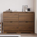 Linea Shoe Cabinet with 4 Flip Drawers