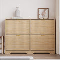 Linea Shoe Cabinet with 4 Flip Drawers