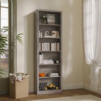 Tall Bookshelf, 6-Tier Bookcase