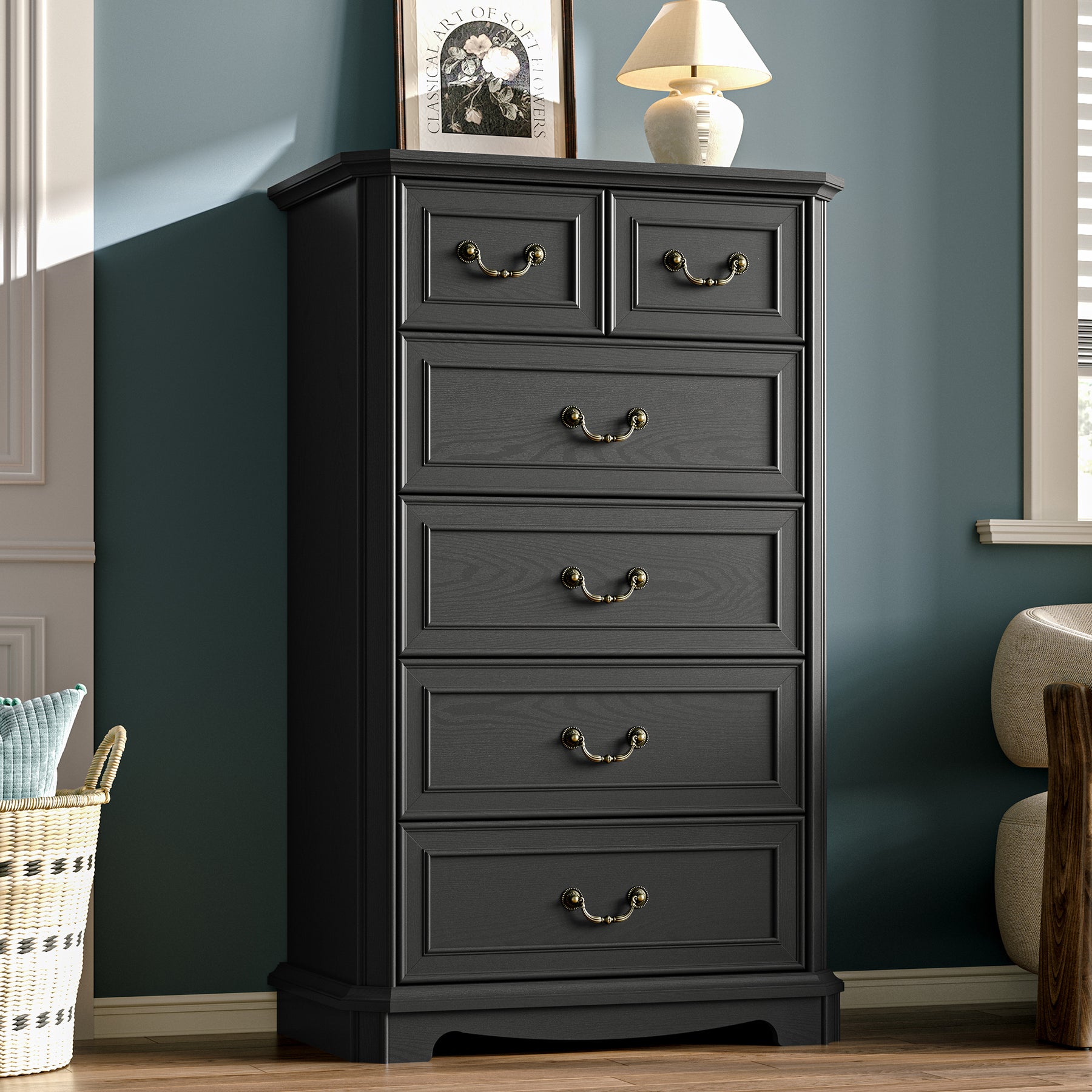 Alden 28" Tall 6-Drawer Chest