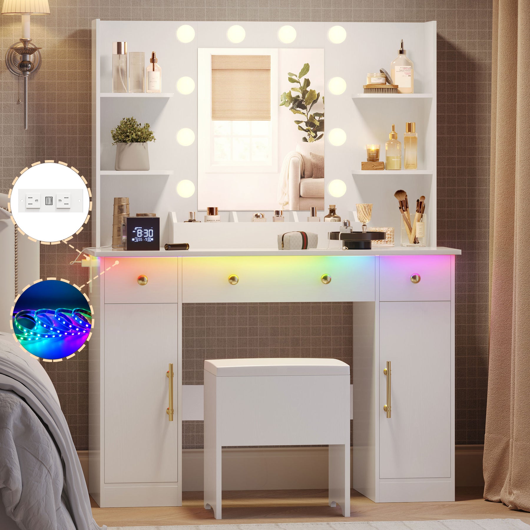 Anymaples Premium Vanity with Storage