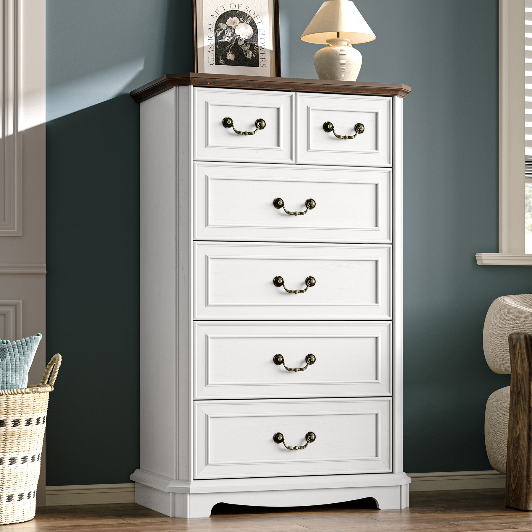 Alden 28" Tall 6-Drawer Chest