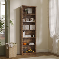 Tall Bookshelf, 6-Tier Bookcase