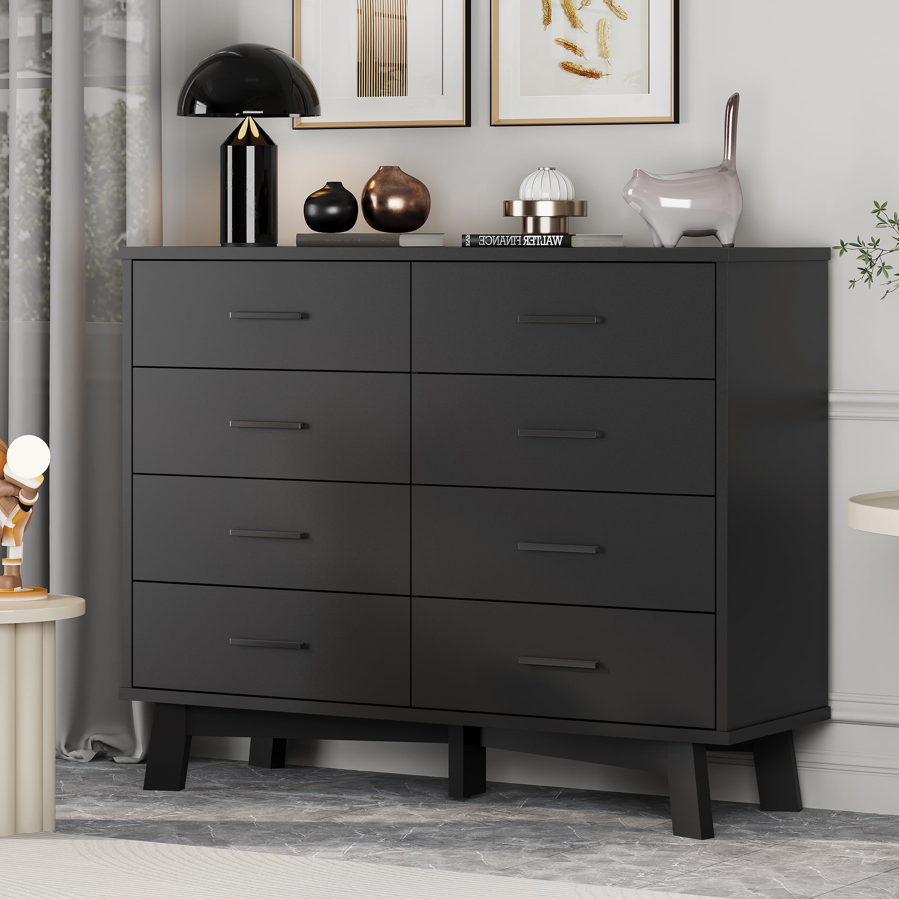 Axton 8-Drawer Wide Dresser