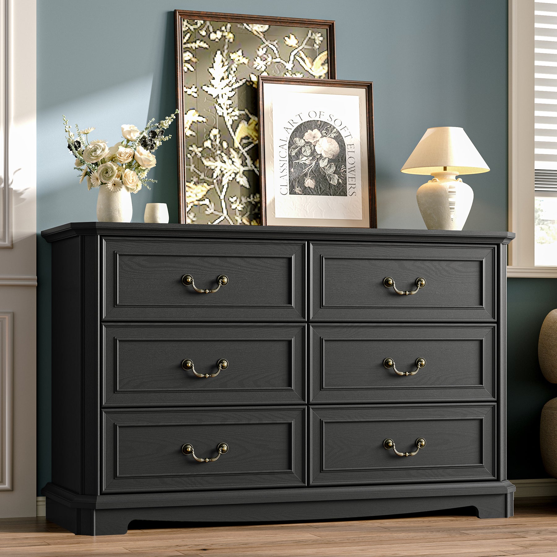 Alden 48" Wide 6-Drawer Dresser