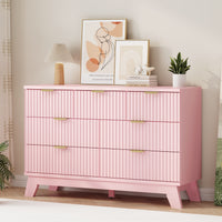 Linear Fluted 7-Drawer Dresser