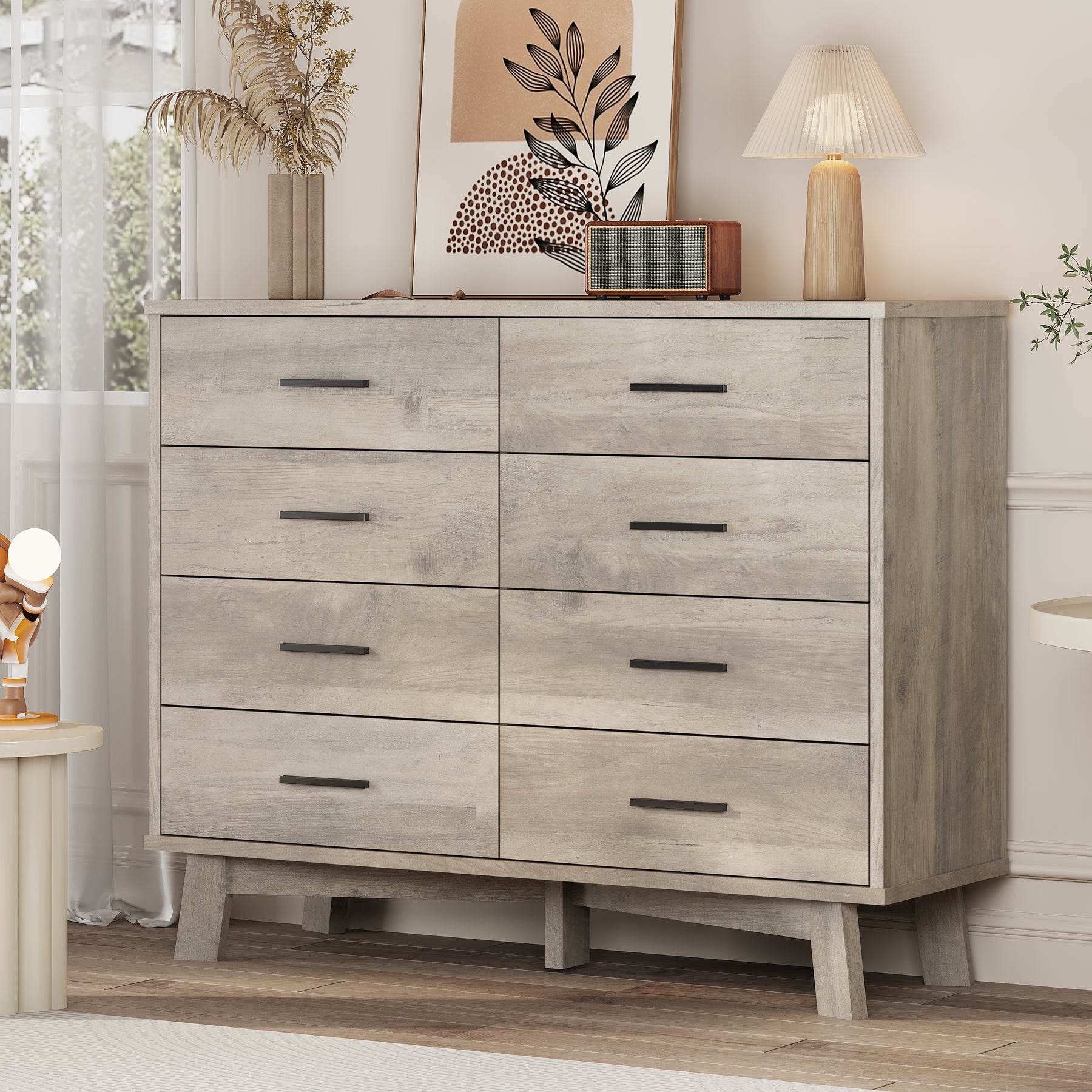 Axton 8-Drawer Wide Dresser