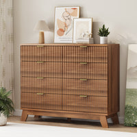 Linear Fluted 8-Drawer High Dresser