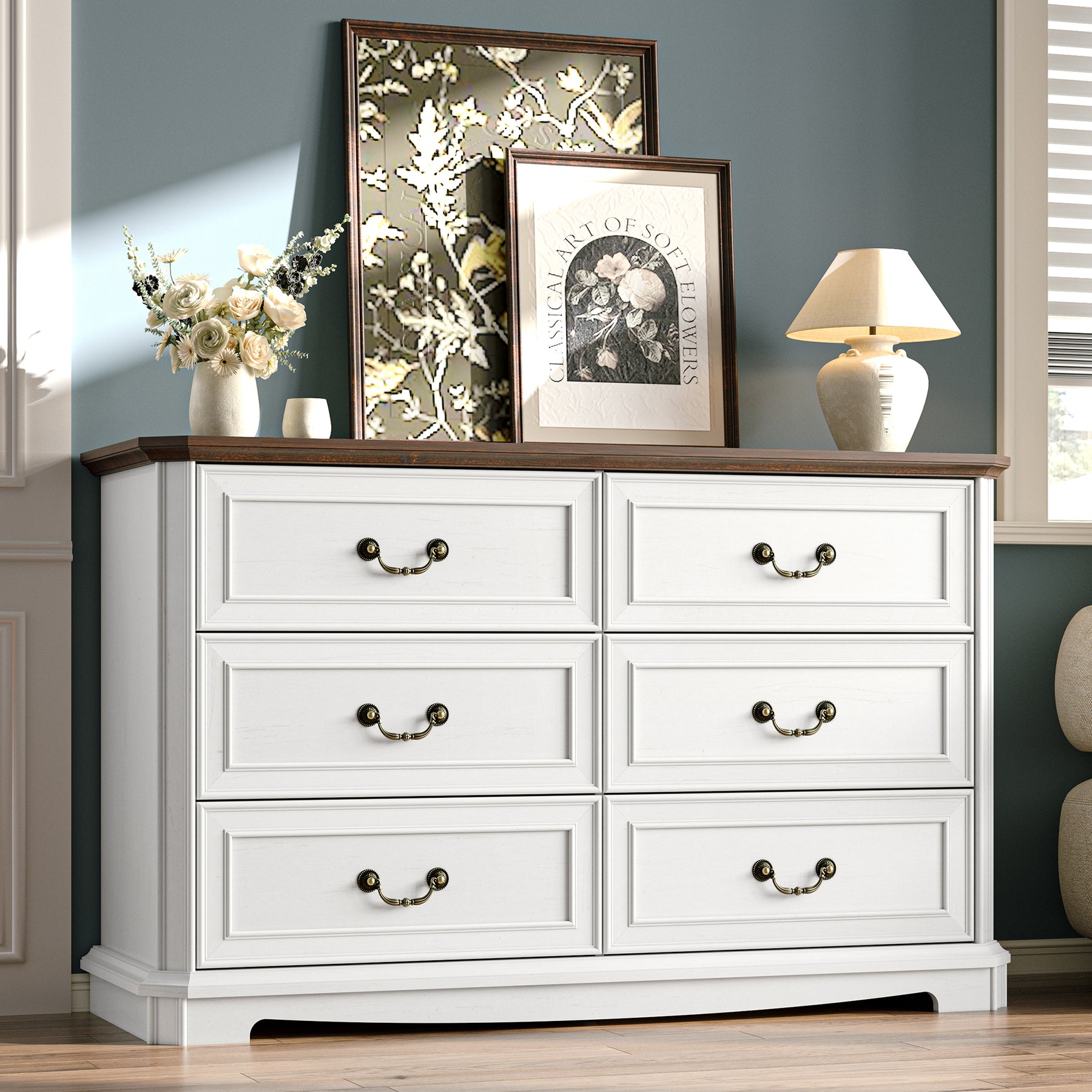 Alden 48" Wide 6-Drawer Dresser