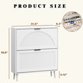 Elora white slim shoe cabinet dimensions: 31.5 in W x 9.3 in D x 35.8 in H