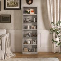 Tall Bookshelf, 6-Tier Bookcase