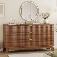 Linear 9-Drawer Fluted Dresser