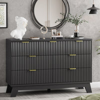 Linear Fluted 7-Drawer Dresser