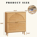 Elora natural oak finish slim shoe cabinet dimensions: 31.5 in W x 9.3 in D x 35.8 in H
