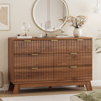 Linear Fluted 7-Drawer Dresser