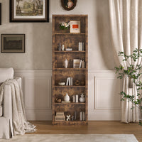 Tall Bookshelf, 6-Tier Bookcase