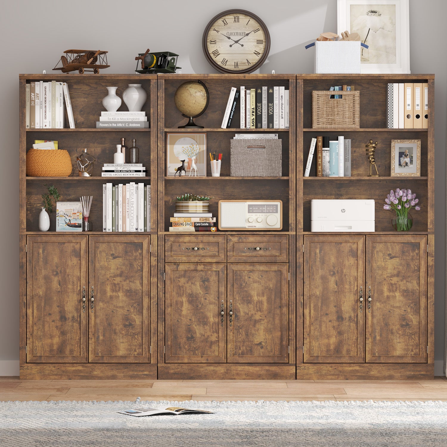 Marlowe 72'' Tall Bookcase with Doors