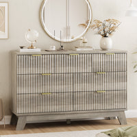 Linear Fluted 7-Drawer Dresser