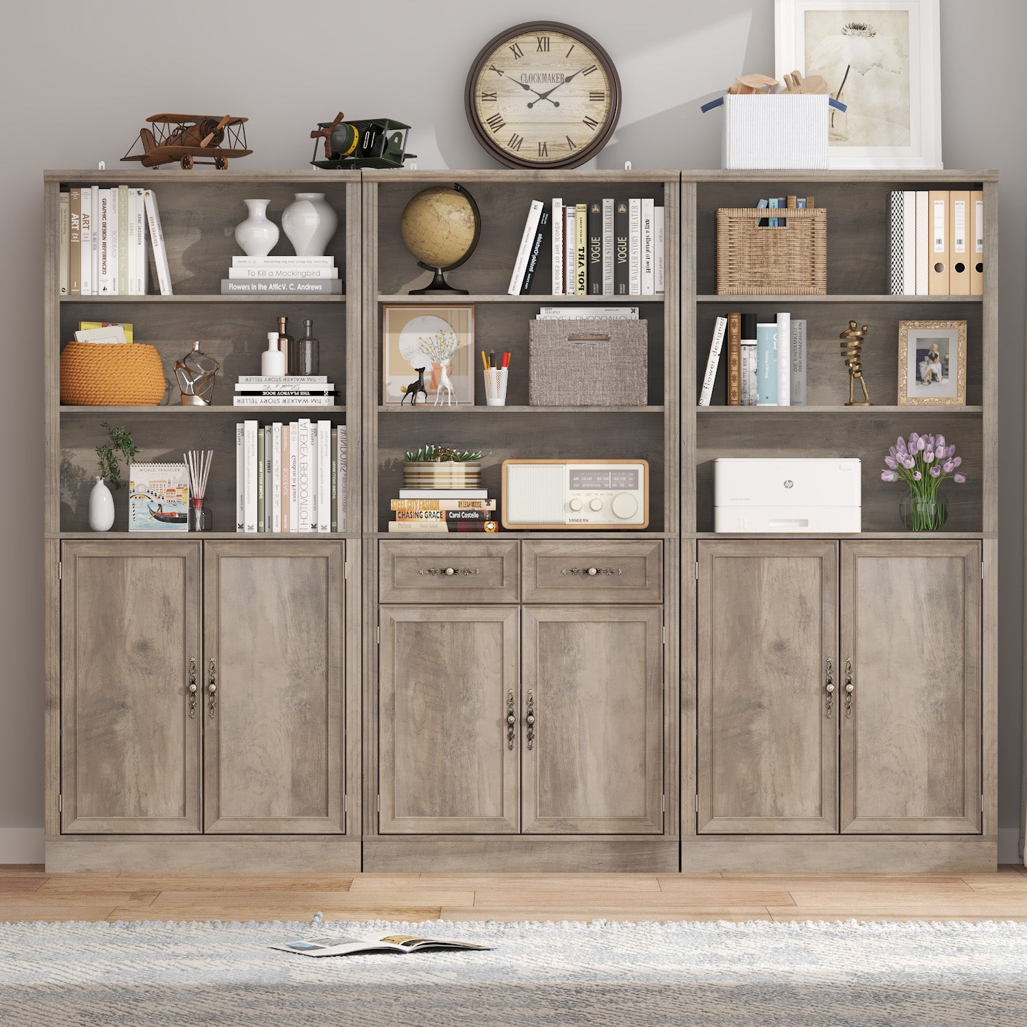 Marlowe 72'' Tall Bookcase with Doors