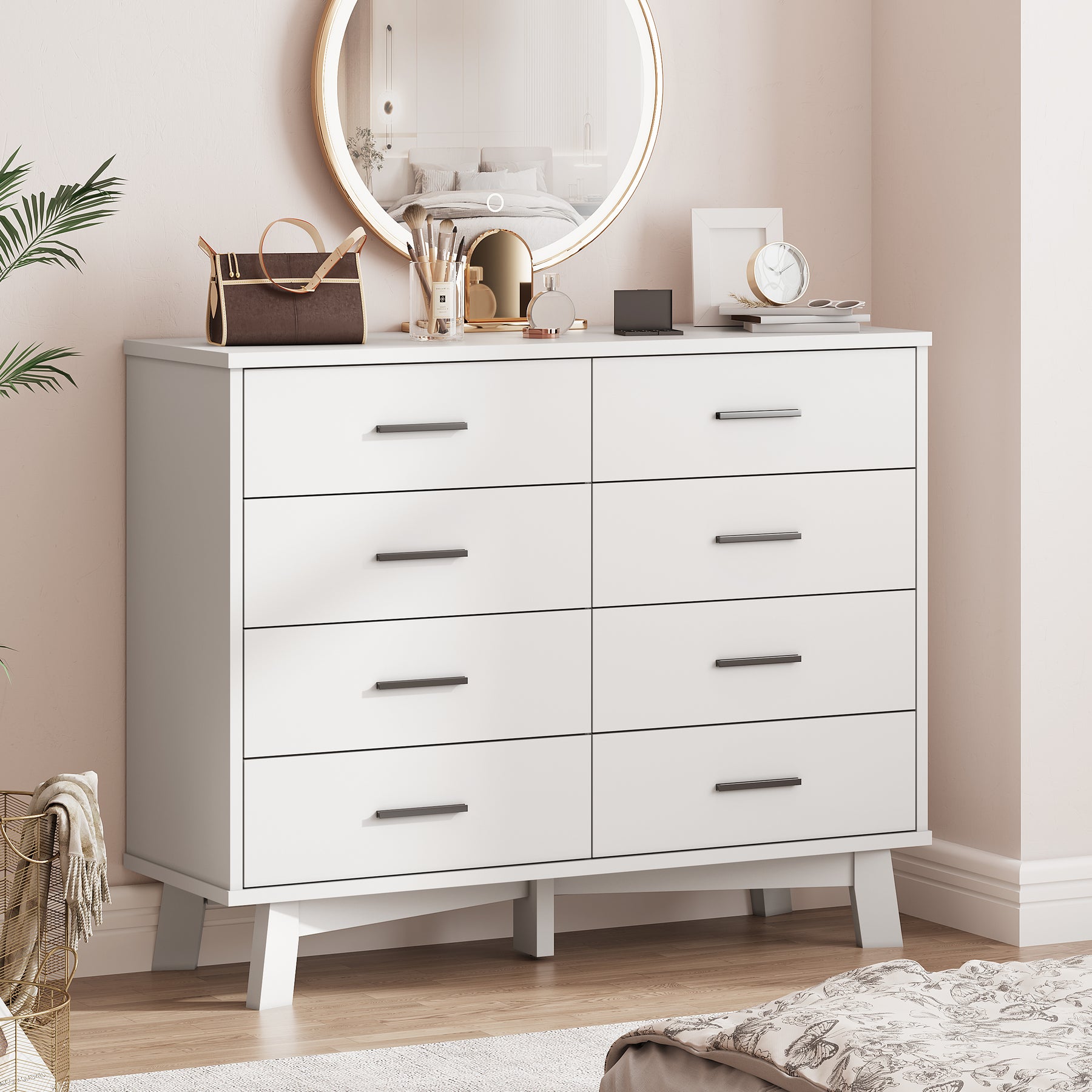 Axton 8-Drawer Wide Dresser