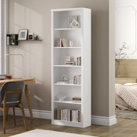 Tall Bookshelf, 6-Tier Bookcase