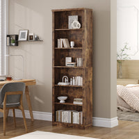 Tall Bookshelf, 6-Tier Bookcase