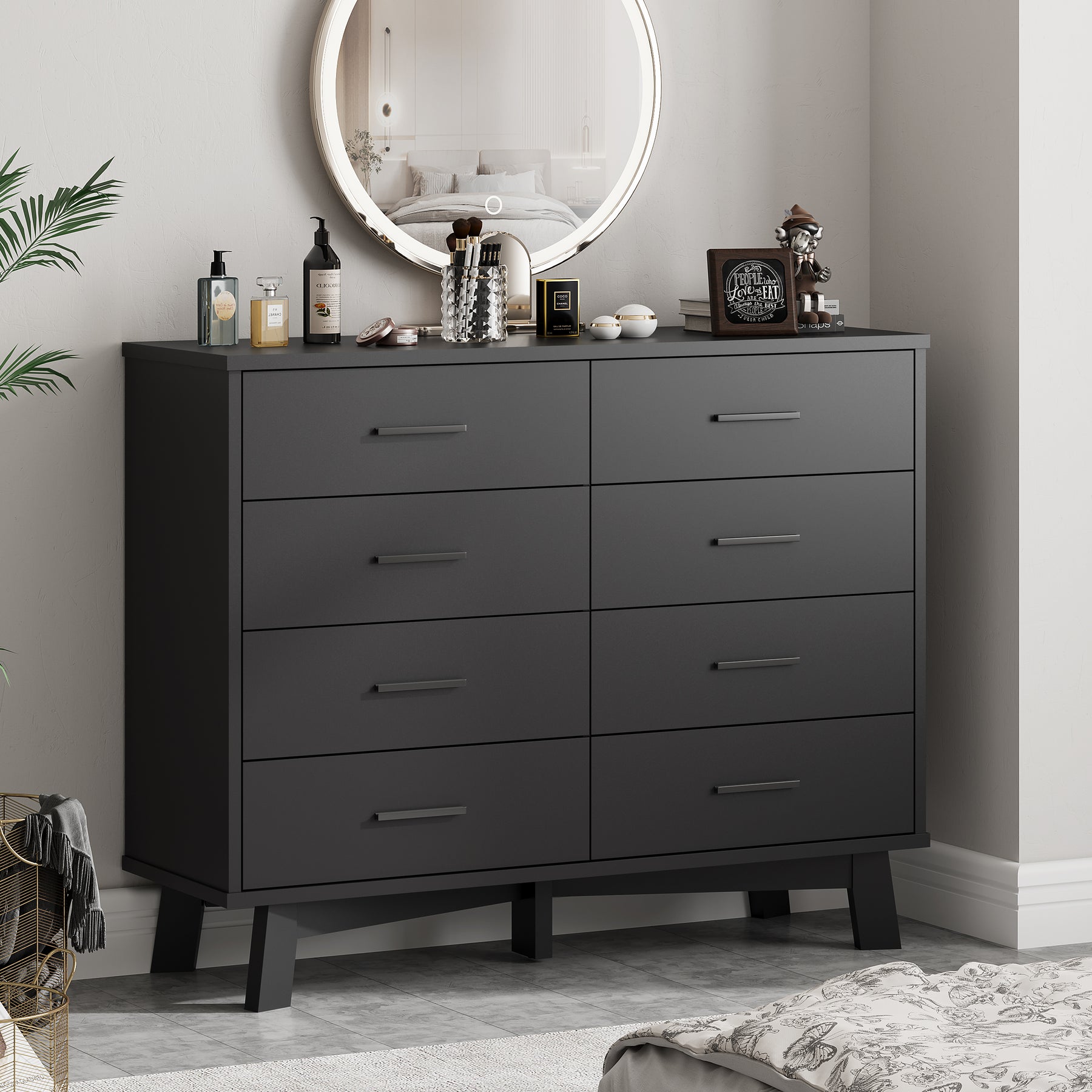 Axton 8-Drawer Wide Dresser
