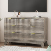 Linear Fluted 7-Drawer Dresser