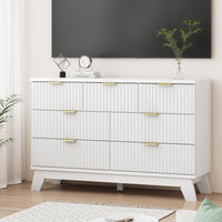 Linear Fluted 7-Drawer Dresser
