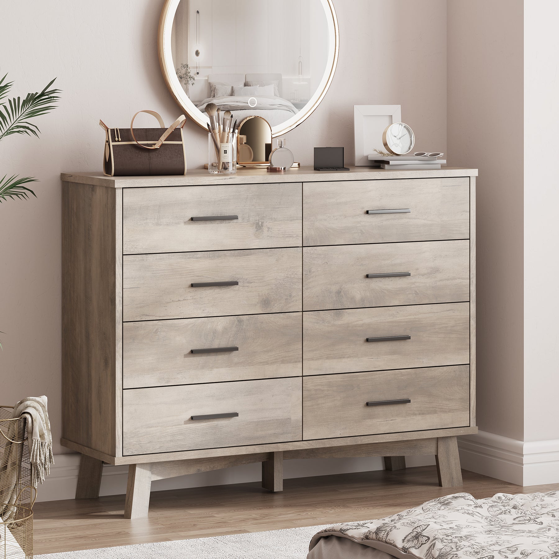 Axton 8-Drawer Wide Dresser