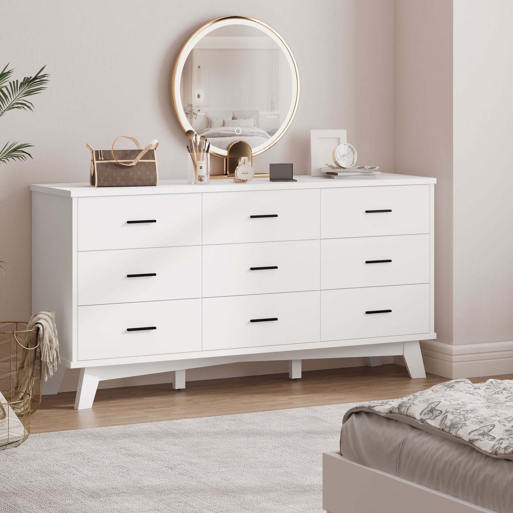 Axton 9-Drawer Wide Dresser