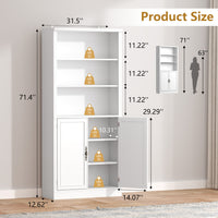 The Serene Slim Tower | Minimalist Vertical Open Bookshelf