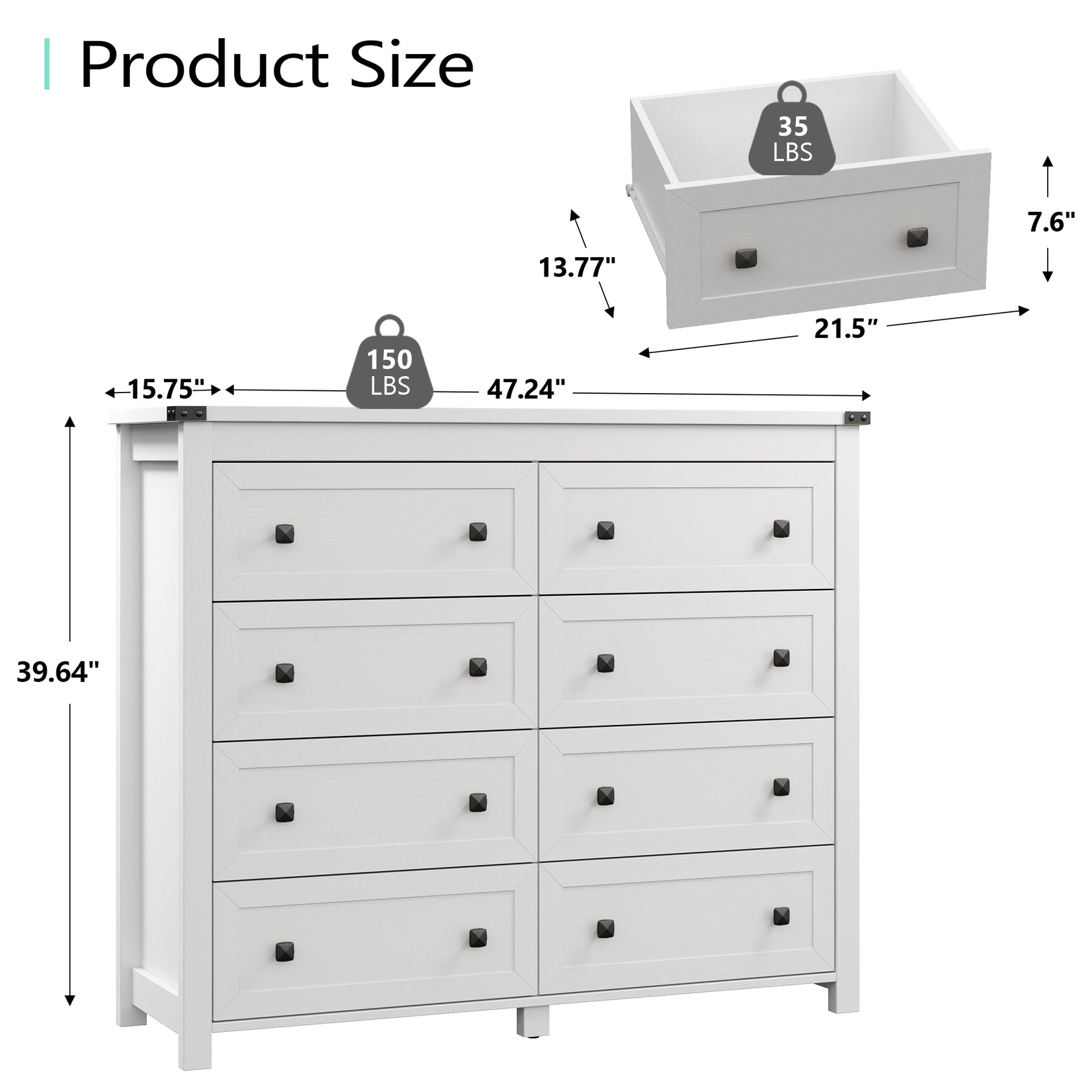 Ashford Tall 8-Dresser