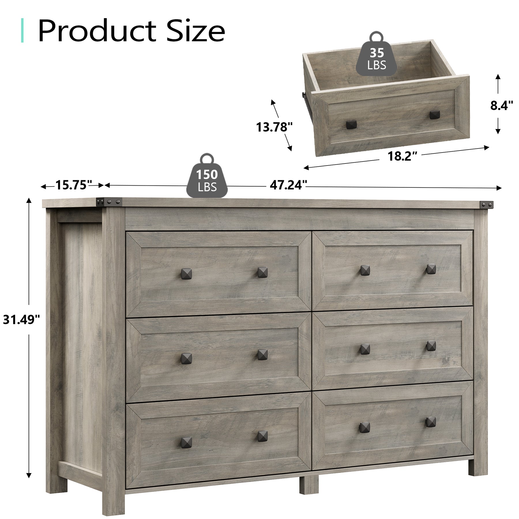 Ashford 6-Dresser