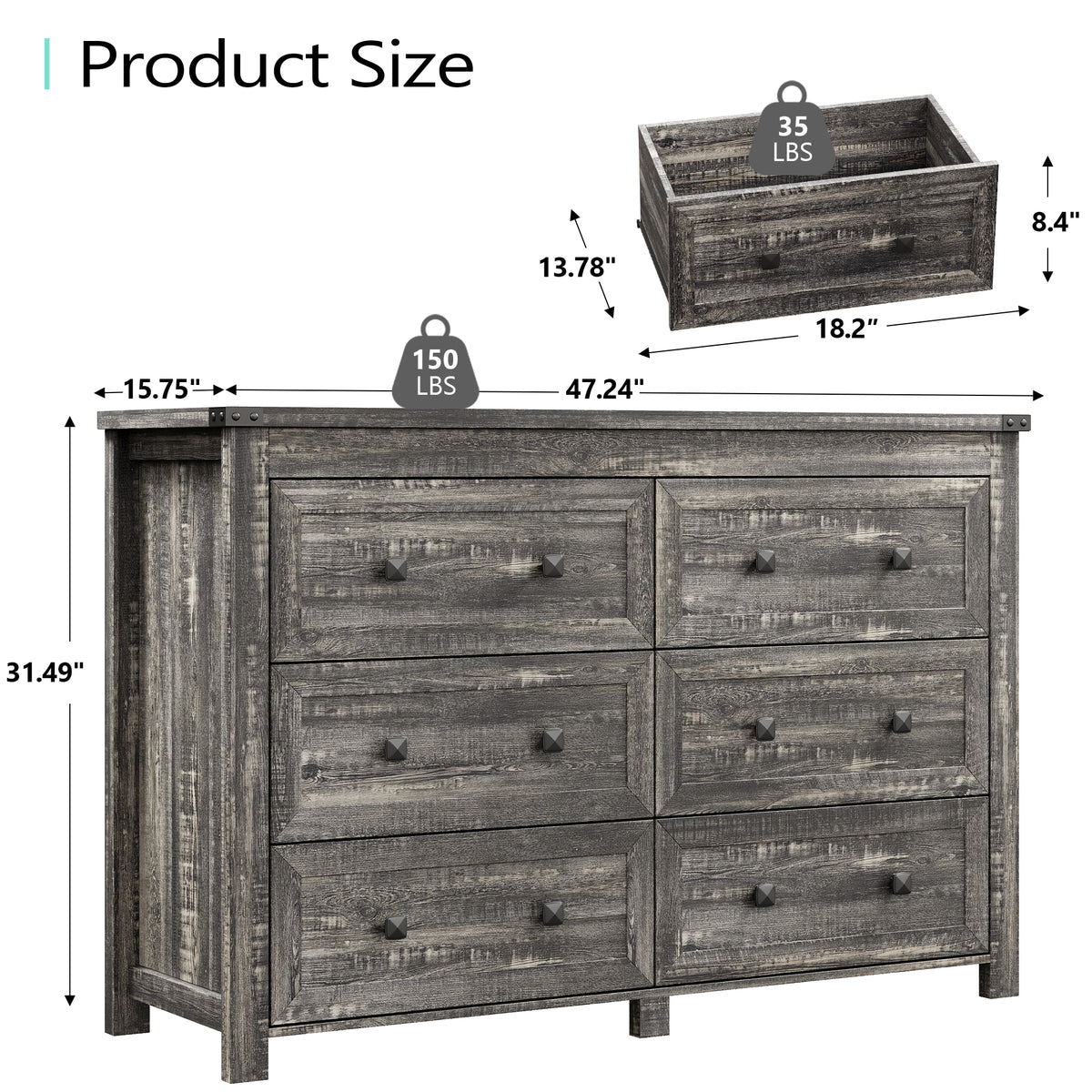 Ashford 6-Dresser