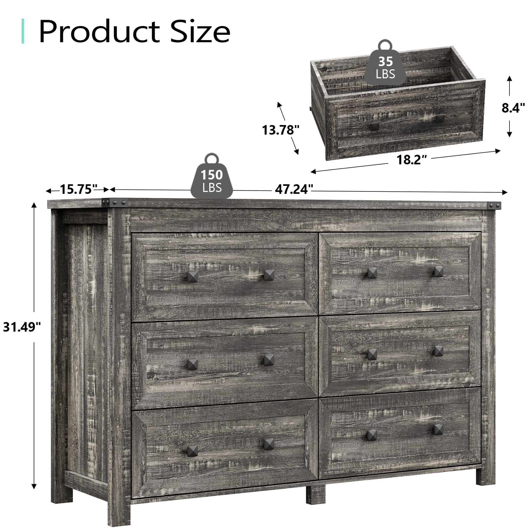 Ashford 6-Dresser
