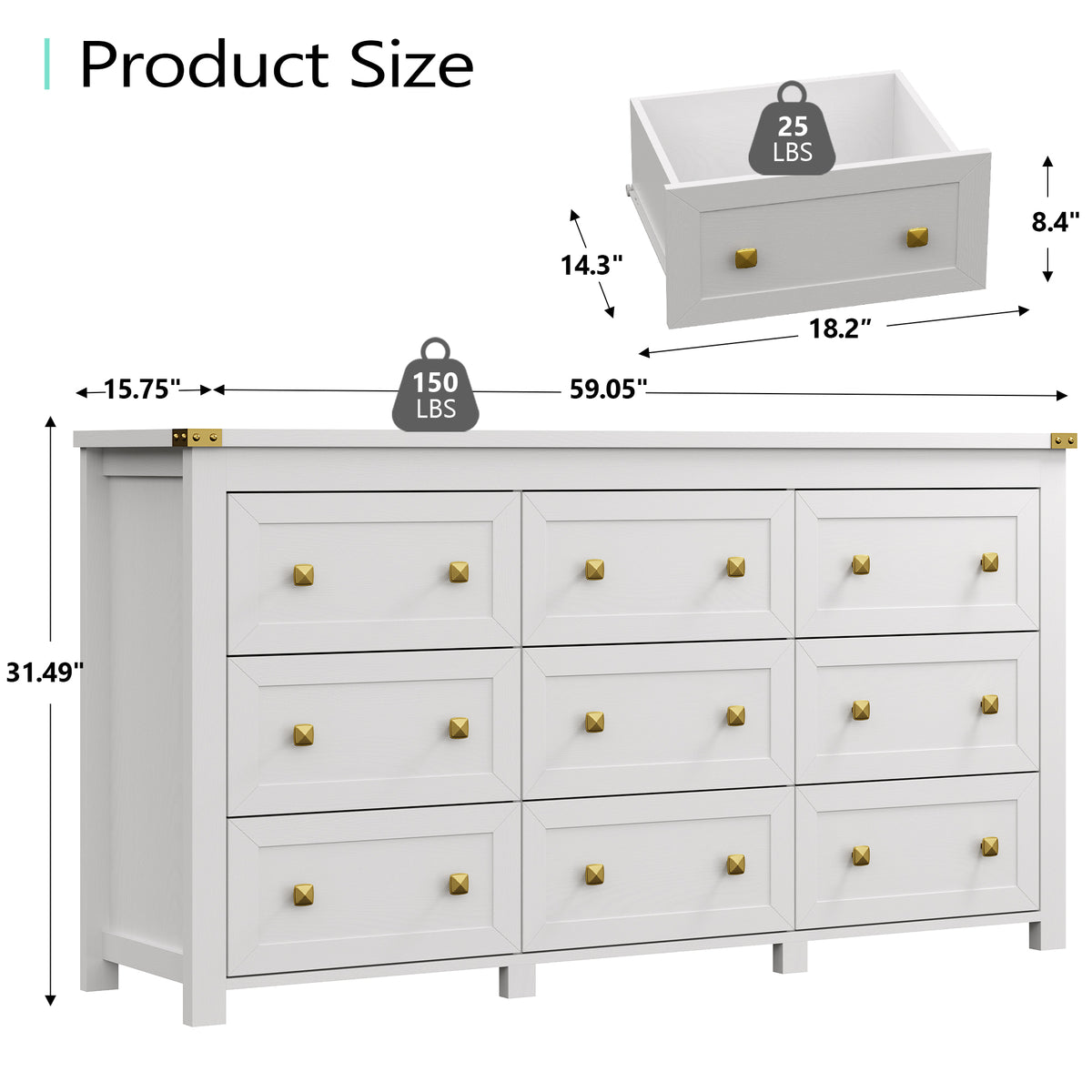 Ashford 9-Dresser